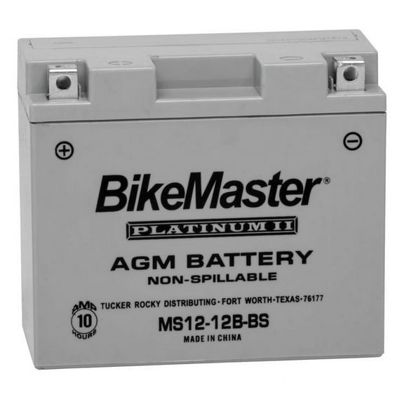 BikeMaster AGM Platinum II Battery MS12-12B-BS For Ducati 1000 SS 2003-2006
