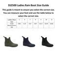 thumbnail image 2 of Sand Storm Ladies Booties Rainboots - Womens Waterproof Chelsea Boots with Handle Olive Green, 2 of 2