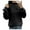 Black, variant on Long Sleeve Sweatshirt For Women Fleece Lined Small Turtleneck Loose Casual Crew Neck Solid Color Graphic Hoodies Pullover Winter Pullover Jumper Tops