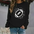 thumbnail image 5 of ZJXFGS Football Sweatshirts for Women Game Day Sweater Football Apparel for Women Game Day Shirts Women Football Black L, 5 of 5