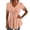 Khaki, variant on Wave Eyelet Embroidery Decorative Button Peplum Flared Hem Scalloped Lace Cuff Short Sleeve Casual Tunic Top for Women Spring Summer Office Wear