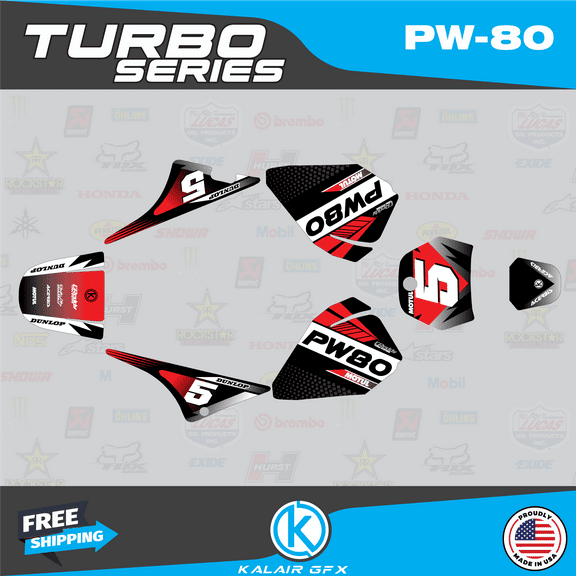 Kalair GFX Graphics Kit for Yamaha PW80 (1990-2008) Turbo Series