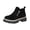 Black, variant on Orthopedic Platform Chelsea Booties for Women, Lug Sole Arch Support Slip On Short Boots, Side Zipper Retro Daily Outdoor Walking Boots Beige