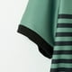 thumbnail image 5 of Ceisia Men's Color-Blocked Striped Zip-Up Short Sleeve Polo Shirt Casual Summer Top Green XL Gifts, 5 of 8