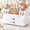 ALL White-Large, variant on Large Makeup Organizer Countertop For Vanity Skincare Organizers