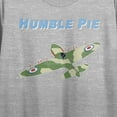 thumbnail image 2 of Humble Pie 1980 Tour Art Women's Heather Gray Short Sleeve Crop Tee-Medium, 2 of 5