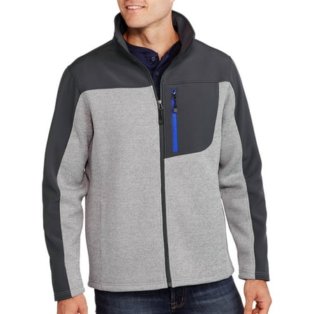 Swiss Tech Men’s Fleece with Softshell Trim Jacket – Walmart Inventory ...