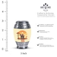thumbnail image 2 of Elephant Illustration Adult Urns For Human Ashes Men - Tiny Urns For Ashes Women & Men - Human Cremation Urns - Funeral Ashes Urn (Size -3inch,1PC), 2 of 5