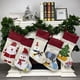 thumbnail image 1 of Medias navideñas de 18 pulgadas, puños de medias navideñas para árbol de Navidad, chimenea navideña, decoración familiar, regalos, 1 of 5