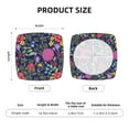 thumbnail image 6 of Daiia Floral Stretch Individual Couch Cushion Slipcovers Reversible Cushion Protector Slipcovers Sofa Cushion Protector Covers Milk Silk-16.9in, 6 of 9