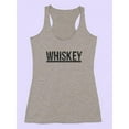 thumbnail image 3 of Whiskey Bold Noir Banner Racerback Tank Women -Image by Shutterstock, Female XX-Large, 3 of 4