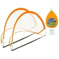 GARENDE 2x Kids Soccer Goals Set Football Goal Frame for Beach Lawn