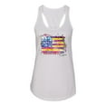 thumbnail image 2 of Wild Bobby, Colorful Neon Flag Hearts Love, Streetwear, Women Racerback Tank Top, White, X-Large, 2 of 3