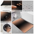 thumbnail image 6 of LightSalmon Black Ombre Bath Mat 3 Piece Bathroom Rug Set, Modern Gradient Abstract Art Non Slip Bath Rug Contour Mat and Toilet Lid Cover, Absorbent Shower Mats Soft Bath Rugs and Mats Sets, 6 of 8