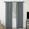 thumbnail image 4 of 2 Pack Matte Black Curtain Rods 36-72", Adjustable 1-Inch Window Curtain Rods, Telescoping Decorative Drapery Rods with Cap Finials, 4 of 14