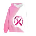 thumbnail image 4 of WRKEKC Hoodies for Girls Soft Warm Cozy Comfortable Long Sleeve Print Breast Cancer Awareness Ribbon Heart Pullover Hoodie with Pockets for Fall Winter 3-14 Years, 4 of 5