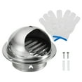 thumbnail image 1 of Unique Bargains Évents Ronds de 4 Pieds, Grille à Lames en Acier Inoxydable, Couvercle d'Évent en Maille, Hotte de Gril pour Cuisine et Salle de Bain, 1 of 6