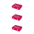 thumbnail image 1 of maskred Velvet Glass Ring Earring Display Organizer Box For Jewelry Storage With Large Capacity Unique 3Set, 1 of 6