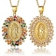 thumbnail image 4 of Joyería religiosa de las mujeres Cobre Micro-incrustaciones Circón Virgen María Colgante Creyente Collar Mujer - D308 BANYUO  Electrónica, 4 of 7