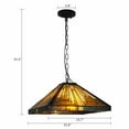 thumbnail image 4 of 21.6" Tiffany Style Stained Glass Pendant Lamp Chandelier Hanging Ceiling Light, 4 of 12