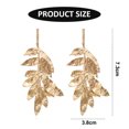 thumbnail image 3 of Pendientes colgantes para mujeres y niñas, pendientes vintage de moda, pendientes de hoja, elegantes pendientes de gota en capas, regalos, 3 of 6