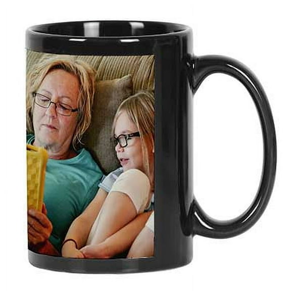 Printtoo PersonalizedPhotoCollage CoffeeMugWorld's Best Grandma Custom Picture Ceramic CupDishwasher & Microwave Safe- 11 Oz -Black