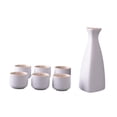 thumbnail image 3 of Nishiyuenyi Japanese Sake Set Ceramic Sake Pot and Sake Cups for Tea Party Office Drawer B, 3 of 9