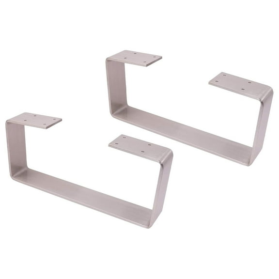 2 x 6 Coffee Table Legs,U Shaped Brush Heavy Duty Solid Steel Table Legs,Cabinet Legs,Sofa Legs,Brush