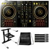 Pioneer DJ Limited Edition DDJ-400 2-channel rekordbox DJ Controller with Black Professional Laptop Stand Package