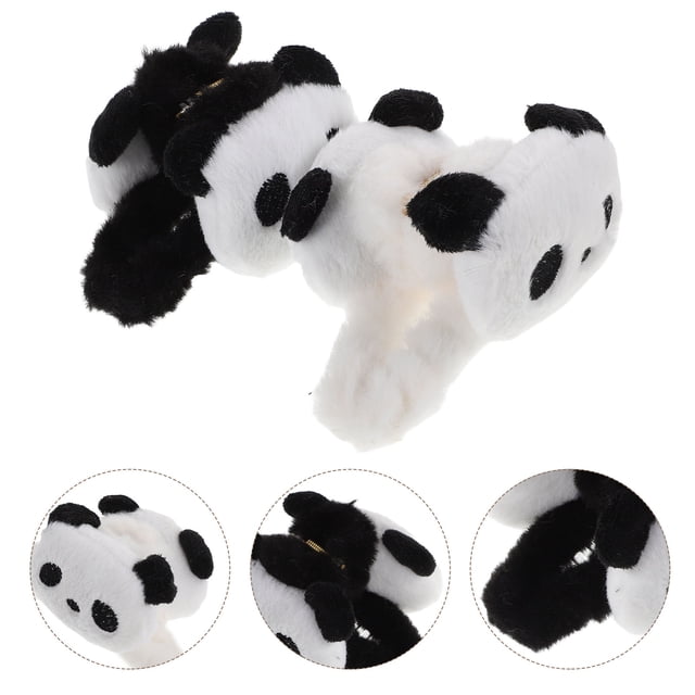 TEHAUX 2Ud Accesorios Para Clip Panda Negro De Ideal Para Y Largo