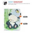 thumbnail image 3 of Dteck Folio Case for iPad Air 4th 10.9”2020 / iPad Pro 11 3rd 2021/ 2020 /2018, Cute Pattern PU Leather Credit Card Holder Case Multi-angle Stand Protective Cover Auto Wake Sleep, 10# Panda, 3 of 8
