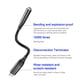 thumbnail image 4 of Adaptador de cable de audio Baja pérdida tipo C a 3.5MM Adaptador de cable de audio Aleación de aluminio trenzado DAC 32 AweSitey EL010327-00, 4 of 5