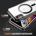 thumbnail image 6 of Magnetic for iPhone XR Case, [Compatible with MagSafe] [Full Camera Protection] [10FT Drop Protection] Non-Yellowing Shockproof Protective Slim Phone Case for iPhone XR,Black, 6 of 7