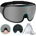 thumbnail image 1 of 3d Sleep Mask 2 Pack,eye Mask For Sleeping 3d Contoured Sleeping Mask Blackout Out Light - Blindfold Airplane With Ear Plugs, Night Masks With Travel, 1 of 5