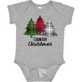 thumbnail image 3 of Inktastic Country Christmas Plaid Trees Boys or Girls Baby Bodysuit, 3 of 5