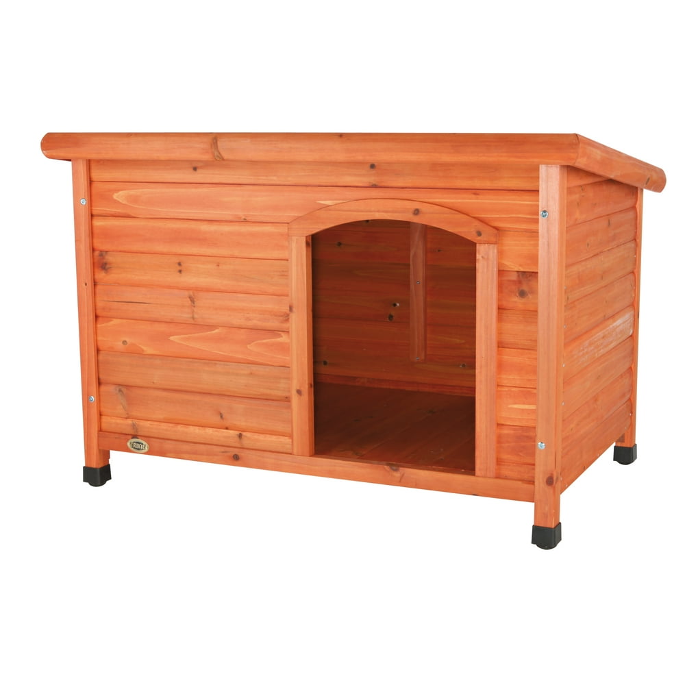 TRIXIE Pet Products Natura Classic Dog House, Flat Hinged Roof ...