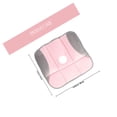 thumbnail image 2 of HEATSHAKING Ventilated Breathable Seat Pad Velvet Pink 1Pack with Back Support for Office Use, 2 of 7