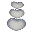 thumbnail image 2 of S/3 Ceramic 15 / 13 /12" Heartplates, Blue Fade, 2 of 5