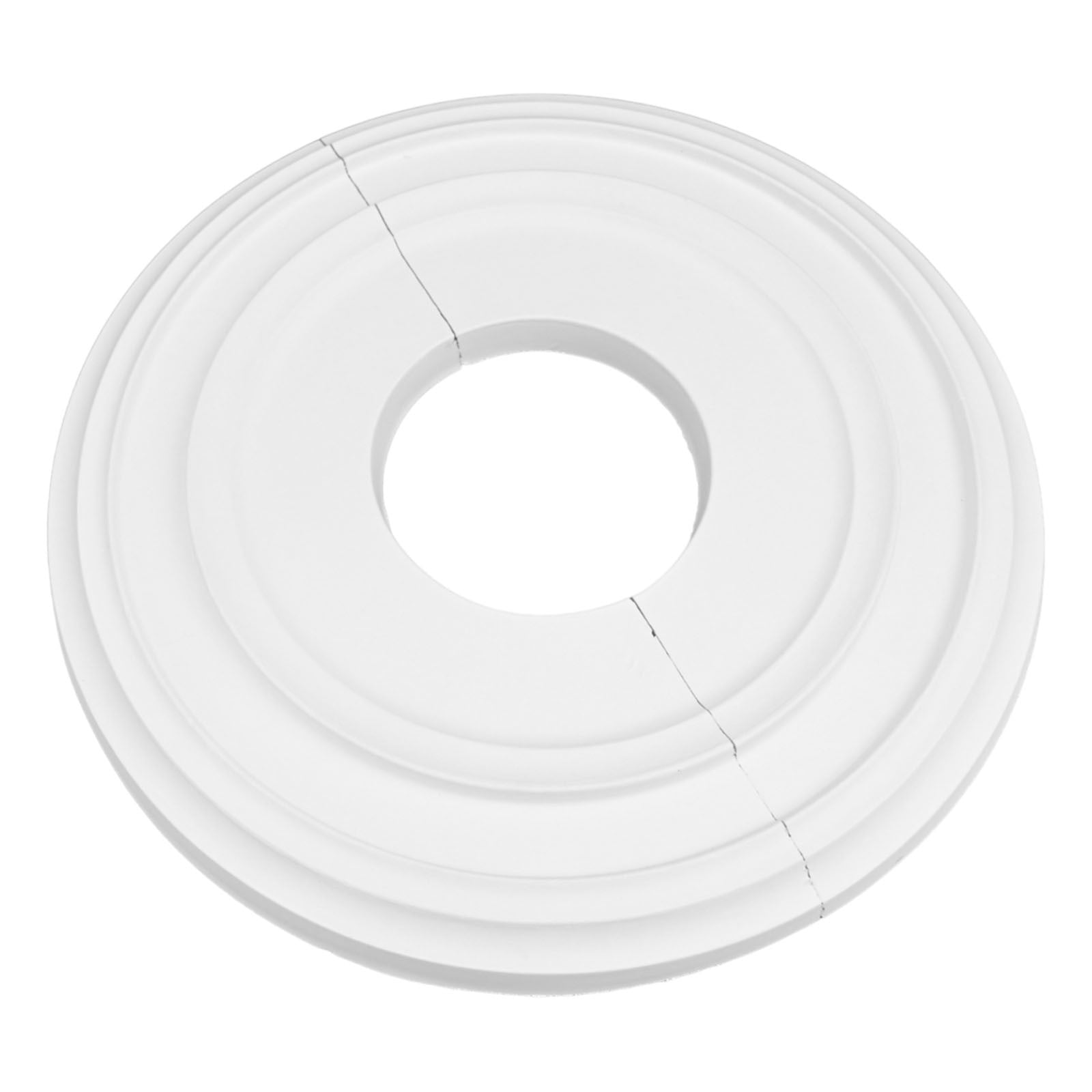 12Inch Home Round Split Medallion Pu Decorative Ceiling Fan Light Fixtures Cover Plate Ceiling Canopy Plate For Chandelier