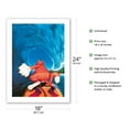 thumbnail image 2 of Hawaiian Surf Cat Riding Tube - From an Original Color Painting by Peter Powell - Bamboo Fine Art 290gsm Paper Print (Unframed) 18x24in, 2 of 4