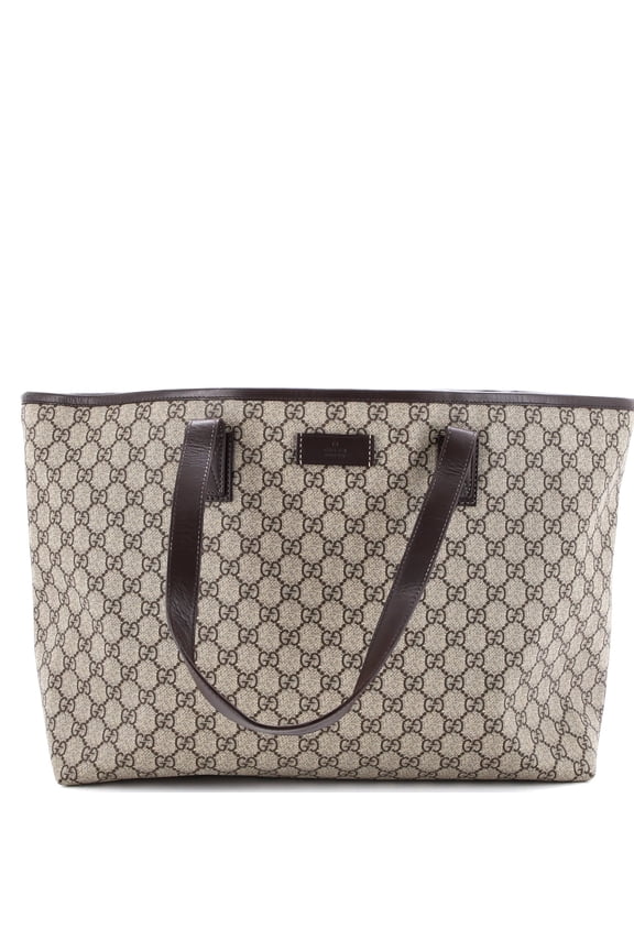 Pre-Owned Plus Tote GG Coated Canvas with Leather Large By Rebag