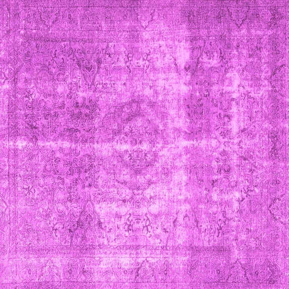 Ahgly Company Indoor Square Persian Pink Traditional Area Rugs, 8' Square
