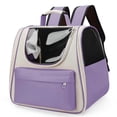 thumbnail image 5 of Pre-Owned XCNGHU Breathable Portable Outdoor Cat Carrier Bag for Cats and Dogs up to 7.5kg - Transparent Travel Backpack for Carrying Pets - Convenient and Comfortable Pet Supplies, 5 of 7