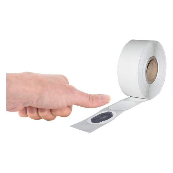 Inkless Fingerprint Labels - Roll of 500 - Clear Labels - Versatile Use - Inkless Design - For Clean & Clear Fingerprint - Home & Office Supplies