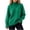 Green, variant on DYTTDG Women's Turtleneck Knit Pullover Sweater, Relaxed‑Fit Long‑Sleeve Casual Top With Ribbed Cuffs, Solid‑Color Warm Knit Top for Fall‑Winter Daily Outfits