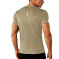thumbnail image 6 of Men's Short Sleeve Workout T-Shirts Crew Neck Athletic Shirts Mesh Quick Dry Breathable Running Training Basic Tees, Classic Fit Summer Casual Outdoor Training Sports Tops, 6 of 9