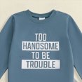 thumbnail image 5 of CAUYDY Infant Fall Winter Outfits Set Child Long Sleeved Pullover Joggers Pants Two Piece Toddler Cute Clothing 3 6 9 12 18 24 Months 3T 4T 5T Blue for Sizes 18-24 Months, 5 of 6