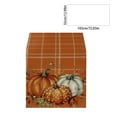 thumbnail image 3 of LmnLft Fall Thanksgiving Table Runner, Vintage Blue Pumpkin and Maple Leaf Decorative Runner for Kitchen, Dining, and Party Tables, 3 of 6