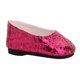 thumbnail image 3 of 1 Par De Zapatos Sin Cordones Zapatos De Princesa Zapatos Casuales Con Lentejuelas Para 18 Pulgadas Muñeca De Accesorios De roja Sunnimix Zapatos de muñeca de 18 pulgadas, 3 of 8