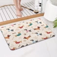thumbnail image 4 of Dachshund Bathroom Rugs Mat,Non Slip Microfiber Bathroom Rug,Rubber Backing,Soft Bathroom Mats for Bathroom Floor,Tub and Shower,17x27in(43x68cm), 4 of 5